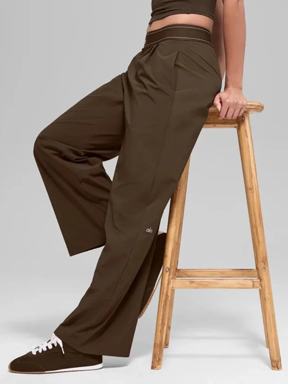 🤎ALO Yoga Espresso Suit Up Trouser NWT🏷️Regular 30